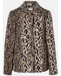 RIXO London - Leila Leopard-Print Jacket - Lyst