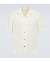 FRAME - Cotton Bowling Shirt - Lyst