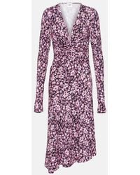 Isabel Marant - Lania Printed Jersey Midi Dress - Lyst