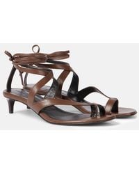 KHAITE - Aimee 35 Leather Thong Sandals - Lyst