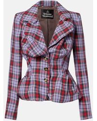 Vivienne Westwood - Tartan Linen Blazer - Lyst