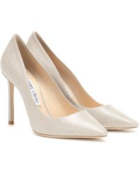 Jimmy Choo Salones Romy 100 de lona - Neutro