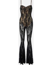 Norma Kamali - Jumpsuit Aus Spitze - Lyst