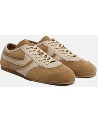 Dries Van Noten - Leather-Trimmed Suede Sneakers - Lyst