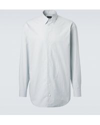 Giorgio Armani - Archivio Striped Cotton Shirt - Lyst
