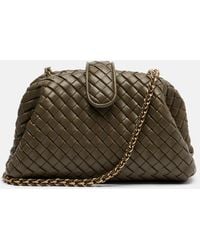 Bottega Veneta - Lauren 1980 Small Leather Clutch - Lyst