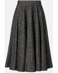 Dolce & Gabbana - Wool-Blend Midi Skirt - Lyst