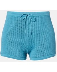 STAUD - Samara Cotton Shorts - Lyst