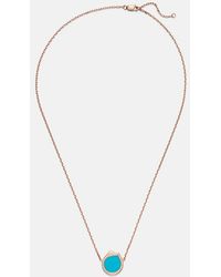 Repossi - Antifer 18Kt Rose Pendant Necklace With And Diamonds - Lyst