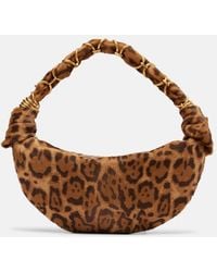 Saint Laurent - Amalia Mini Calf Hair Top-Handle Bag - Lyst