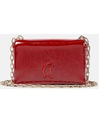 Christian Louboutin - Loubi54 Patent Leather Clutch - Lyst