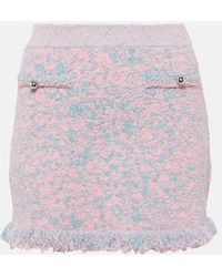 Rabanne - Minirock Aus Tweed - Lyst