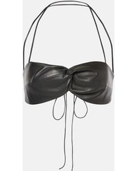 The Sei - Leather Bra Top - Lyst