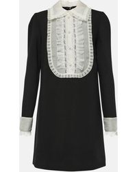 Dolce & Gabbana - Robe en laine et soie melangees - Lyst