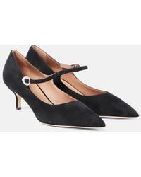 Malone Souliers - X Tabitha Simmons Kate 45 Suede Pumps - Lyst