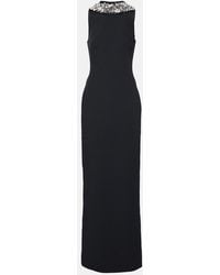Safiyaa - Holli Embellished Crepe And Satin Gown - Lyst