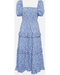 Polo Ralph Lauren - Floral Off-shoulder Cotton Maxi Dress - Lyst