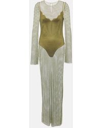 Galvan London - Gloria Crystal-Embellished Maxi Dress - Lyst