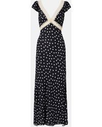 RIXO London - Iggy Polka-Dot Maxi Dress - Lyst