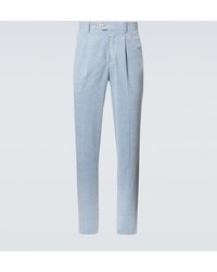 Brunello Cucinelli - Gerade Hose Aus Baumwolle - Lyst
