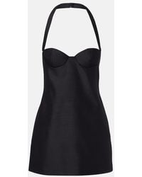 Magda Butrym - Halterneck Wool-Blend Bustier Dress - Lyst