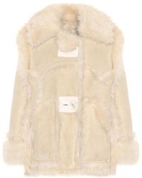 Acne Studios Giacca oversize in shearling - Neutro