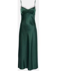 Veronica Beard - Bixie Silk-Blend Satin Slip Dress - Lyst