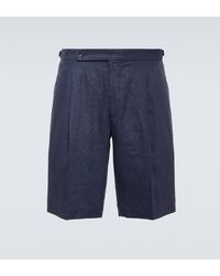 Incotex - Linen Shorts - Lyst