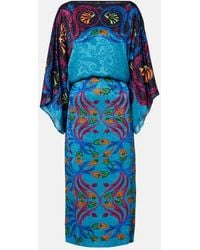Etro - Printed Midi Dress - Lyst