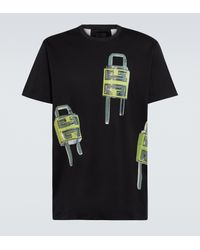 Givenchy 4g Padlock Printed Cotton T-shirt - Black