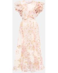Giambattista Valli Floral Silk Georgette Gown - Pink
