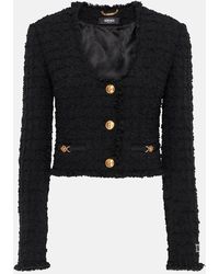 Versace - Short Tweed Heritage Jacke - Lyst