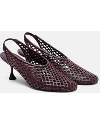 Proenza Schouler - Tee 60 Perforated Leather Slingback Pumps - Lyst
