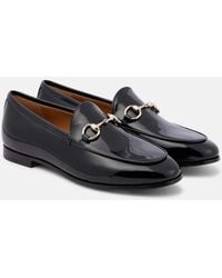 Gucci Jordaan Patent Loafer in Black Lyst