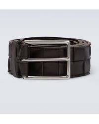 Bottega Veneta - Maxi Intreccio Leather Belt - Lyst