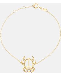 Aliita - Escarabjo Zafiro 9kt Gold Bracelet With Sapphires - Lyst