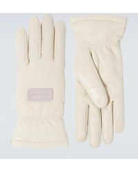 Giorgio Armani - Handschuhe Aus Leder Mit Kaschmir - Lyst