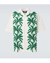 Jacquemus - Jean Painted Palm Trees Cabana Shirt - Lyst