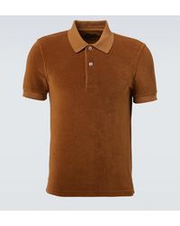 Tom Ford - Cotton-Blend Terry Polo Shirt - Lyst