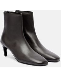 TOTEME - Leather Ankle Boots - Lyst