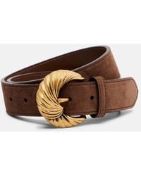 Etro - Guertel Aus Veloursleder - Lyst