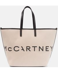 Stella McCartney - Logo Canvas Tote Bag - Lyst