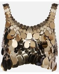 Rabanne - Sequined Crop Top - Lyst