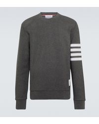 Thom Browne Sweatshirt 4-Bar aus Baumwolle - Grau