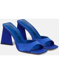 The Attico - Mini Devon 85 Satin Mules - Lyst