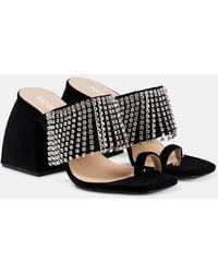 NODALETO - Bulla Preston Velvet High Sandals - Lyst