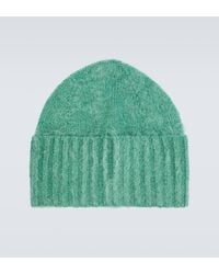 AURALEE - Brushed Mohair Knit Beanie - Lyst