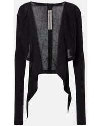 Rick Owens - Cropped-Pullover Aus Schurwolle - Lyst