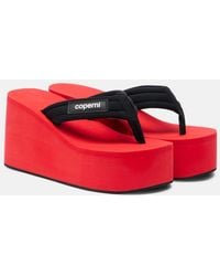 Coperni - Logo Platform Thong Sandals - Lyst