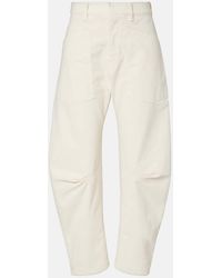 Nili Lotan - Shon Corduroy Barrel-Leg Pants - Lyst